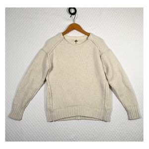 We The Free People Care Eastwood Tunic Sweater XS Cozy Cream Oatmeal Knit
